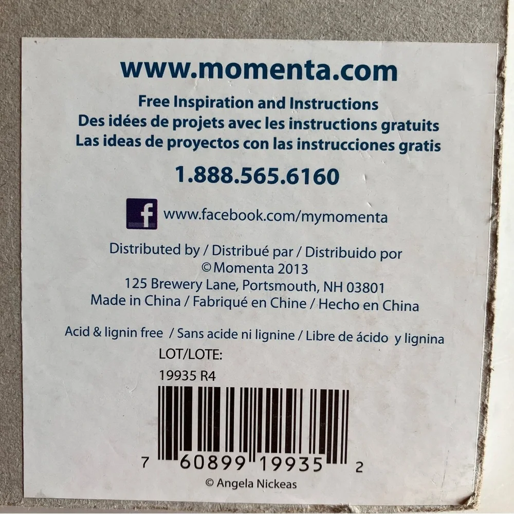 48‎ Pgs Momenta Cardstock Pack w/ Floral Designs including stickers & adhesives